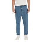 DeFacto Relaxed Slouchy Fit Havuç Kalıp Normal Bel Daralan Paça Jean Kar Yıkamalı Pantolon Mavi 28