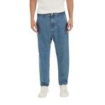 DeFacto Relaxed Slouchy Fit Havuç Kalıp Normal Bel Daralan Paça Jean Kar Yıkamalı Pantolon Mavi 30