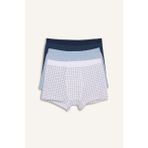 DeFacto Ribana 3'lü Boxer Erkek Çocuk G8557A826SP - Blue - 7 - 8 Yaş