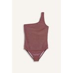 DeFacto Simli Kumaş Mayo Kız Çocuk, 13/14 Yaş (164cm), G5747A826HS, Bordo, Kız çocuk
