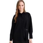 DeFacto Siyah Uzun Kollu Regular Fit Gömlek, L, G7421AX26SP, Siyah-BK81, Kadın