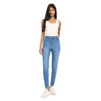 DeFacto Skinny Fit Yüksek Bel Bilek Boy Jean Pantolon, 36, F2963AX25WN, Mavi-NM28, Kadın