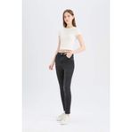 Defacto Skinny Fit Yüksek Bel Düz Paça Uzun Jean Kar Yıkamalı Pantolon, 34, D6601AX25SP, Siyah, Kadın