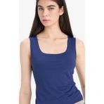 DeFacto Slim Fit Basic Düz Kare Yaka Atlet C2622AX25SP - XL - Lacivert-NV42