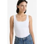 DeFacto Slim Fit Basic Kare Yaka Atlet C2622AX26SP - Beyaz-WT34
