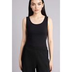 DeFacto Slim Fit Basic Yuvarlak Yaka Atlet, M, I1059AZ26SM, Siyah, Kadın