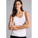 DeFacto Slim Fit Basic Yuvarlak Yaka Atlet, S, I1059AZ26SM, Beyaz, Kadın