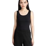 DeFacto Slim Fit Basic Yuvarlak Yaka Atlet, S, I1059AZ26SM, Siyah, Kadın