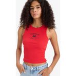 DeFacto Slim Fit Baskılı Halter Yaka Fitilli Kaşkorse Atlet F6238AX25HS - 3XL - Kırmızı-RD51