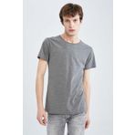 DeFacto Slim Fit Bisiklet Yaka Basic Kısa Kollu Tişört