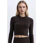 DeFacto Slim Fit Bisiklet Yaka Triko Kazak, L, A2057AX24AU, Antrasit-AR227, Kadın