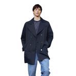 DeFacto Slim Fit Dar Kesim Astarlı Düğmeli Cepli Kemerli Mevsimlik Trençkot, 2XL, Slim Fit Dar Kesim Astarlı Düğmeli Cepli Kemerli Mevsimlik Trençkot, Lacivert, Erkek