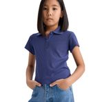 DeFacto Slim Fit Dar Kesim Bisiklet Yaka Fitilli Kaşkorse Uzun Kollu Tişört Kız Çocuk, 11-12 Yaş, Z7794A625SM, Bej-BG203, Kız Çocuklar