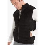 DeFacto Slim Fit Dar Kesim Dik Yaka Astarlı Fermuarlı Cepli Mevsimlik Baharlık Süet Yelek F0246AX25AU