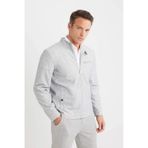 DeFacto Slim Fit Dar Kesim Dik Yaka Fermuarlı Mont D7534AX25SPGR221