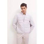 DeFacto Slim Fit Dar Kesim Dik Yaka Lastikli ve Fermuarlı Su Geçirmez Mont D7532AX25SPGR470