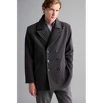 Defacto Slim Fit Dar Kesim Düğmeli Cepli Astarlı Kaşe Kaban Parka, L, Slim Fit Dar Kesim Düğmeli Cepli Astarlı Kaşe Kaban Parka, Antrasit, Erkek