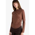 DeFacto Slim Fit Dar Kesim Kayık Yaka Uzun Kollu Bluz D5300AX25AU