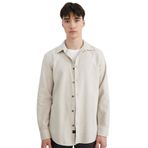 DeFacto Slim Fit Dar Kesim Pamuklu Basic Düz Uzun Kollu Gömlek, XS, A4644AX24AU, Bej-BG721, Erkek