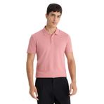 DeFacto Slim Fit Dar Kesim Polo Yaka Kısa Kollu Pamuklu Modal Karışımlı Basic Düz Tişört, M, M6609AZ25SP, Pembe-BR103, Erkek