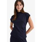 Defacto Slim Fit Dar Kesim Yarım Balıkçı Yaka Pike Kolsuz Bluz F7760ax25aunv135 Lacivert