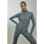 DeFacto Slim Fit Dik Yaka Hırka Gri, XL, F8013AX26SP, Gri-GR463, Kadın
