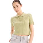 DeFacto Slim Fit Polo Yaka Triko Kazak, XS, TYC2A6C68AA927AFD1, Yeşil-GN744, Kadın