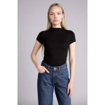 DeFacto Slim Fit Yarım Balıkçı Yaka Tişört E5906AX26SP - Siyah-BK81 - 2XL