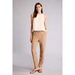 DeFacto Slim Fit Yüksek Bel Jogger Paça Pantolon, 42, H8464AX26SM, Kahve, Kadın