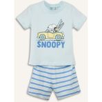 DeFacto Snoopy 2'li Pijama Takımı Erkek Bebek H3501A526SM - Mavi-BE61 - 4 - 5 Yaş