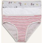 DeFacto Snoopy Baskılı Penye 3'lü Slip Külot Kız Çocuk H0183A826SP - 7 - 8 Yaş - Beyaz-WT34