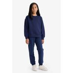 DeFacto Standart Fit Basic Düz Beli Lastikli Okul Jogger Lacivert Kız Çocuk Eşofman Altı Y1226A6/NV2