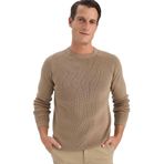 DeFacto Standart Fit Bisiklet Yaka Kazak, XL, A8458AX25WN, Bej, Erkek