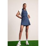 DeFacto Standart Fit Pileli İçi Taytlı Mini Tenis Eteği, XS, D9317AX25SPWT34-218052, Lacivert, Kadın