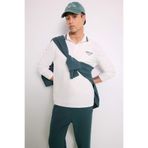 DeFacto Standart Fit Polo Yaka Baskılı Sporcu Uzun Kollu Tişört, XL, F0379AX25AU, Ekru-ER105, Erkek