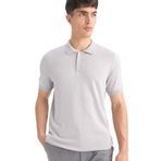 DeFacto Standart Fit Polo Yaka Kısa Kollu Triko Tişört, 2XL, E3241AX25SP, Gri-GR192, Erkek