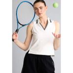 DeFacto Standart Fit Polo Yaka Kolsuz Sporcu Tişört H7106AX26SM - Beyaz-WT34
