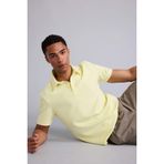 DeFacto Standart Fit Polo Yaka Sporcu Modal Kısa Kollu Polo Tişört, L, F9834AX26SP, Sarı, Erkek
