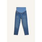 DeFacto Straıght Fıt Beli Lastikli Bilek Boy Jean Yıkamalı Hamile Pantolon H2077AX26SM