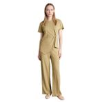 DeFacto Straight Fit Bürümcük Pantolon Haki, S, G2919AX26SP, Haki-KH497, Kadın