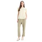 DeFacto Straight Fit Cepli Basıc Aerobin Pantolon Haki, 44, E6769AX25SP, Haki-KH461, Kadın