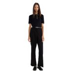 DeFacto Straight Fit Çift Cepli Normal Bel Düz Paça Pantolon, 38, G7024AX25AU, Siyah-BK81, Kadın