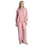 DeFacto Straight Fit Düz Paça Pantolon, 42, H0116AX26SP, Pembe-PN111, Kadın
