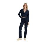 DeFacto Straight Fit Gabardin Pantolon Kargo Cepli Yüksek Bel Lacivert, 10-12 Yaş, B0458AX23AU, Lacivert-NV28, Kız çocuk