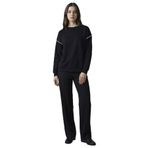 DeFacto Straight Fit Krep Pantolon Siyah, L, G9759AX26SP, Siyah-BK81, Kadın