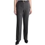 DeFacto Straight Fit Normal Bel Düz Paça Pantolon, 42, F7380AX26SP, Gri-GR394, Kadın