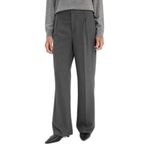 DeFacto Straight Fit Palazzo Pantolon, 42, E7238AX26SP, Gri-GR394, Kadın