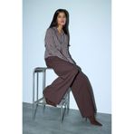 DeFacto Straight Fit Yüksek Bel Pantolon, 38, G7825AX26SP, Kahve-BN340, Kadın