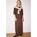 DeFacto Straight Wide Geniş Paça Pantolon, 42, G9162AX26SP, Kahve-BN312, Kadın