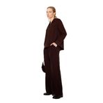 DeFacto Straight Wide Geniş Paça Süet Pantolon, 40, G7435AX26SP, Kahve-BN328, Kadın